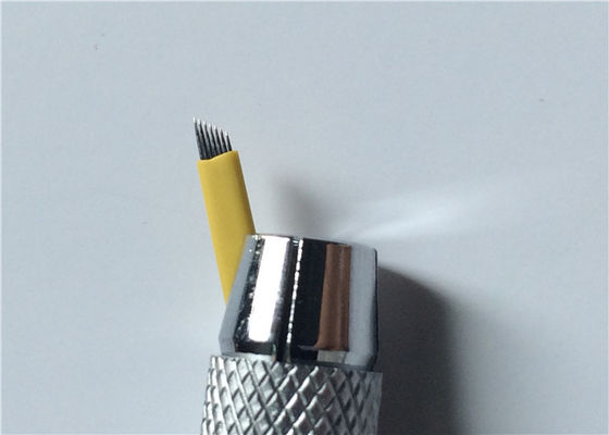 ประเทศจีน 0.25mm 7 Pins Eyebrow 3D Microblading Needles สแตนเลสสำหรับแต่งหน้าถาวร ผู้ผลิต