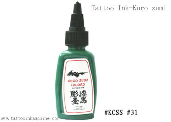 ประเทศจีน Kuro Sumi 1OZ Eternal Tattoo Ink สีเขียวสำหรับการสักร่างกาย ผู้ผลิต