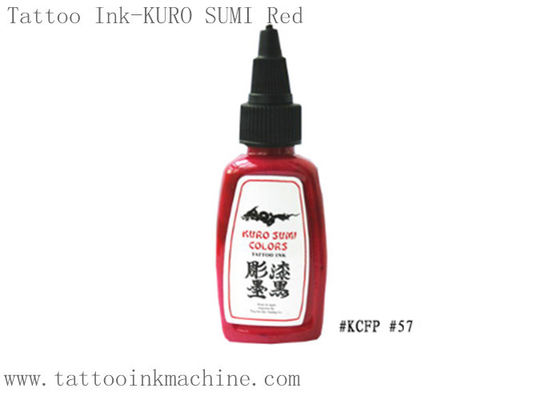 ประเทศจีน OEM Kuro Sumi 0.5OZ / 1OZ หมึกสักถาวรสีแดงสำหรับการสักร่างกาย ผู้ผลิต