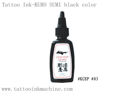 ประเทศจีน 1OZ True Black Color Eternal Tattoo Ink OEM Kuro Sumi สำหรับการสักร่างกาย ผู้ผลิต