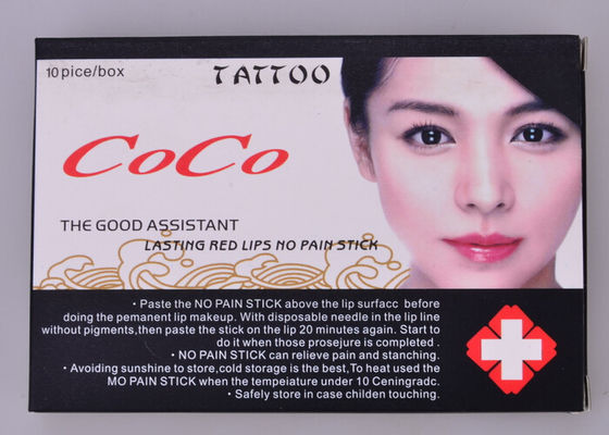 ประเทศจีน Patch ยาชาเฉพาะที่มีประสิทธิภาพ Lip Tattoo Pain Killer Patch ผู้ผลิต
