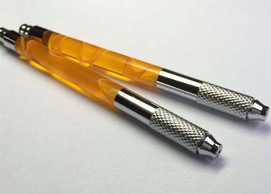 ประเทศจีน เครื่องสักปากกา Microblading สีชมพู / ม่วง / ขาว 110 มม. ปากกาสักถาวร ผู้ผลิต