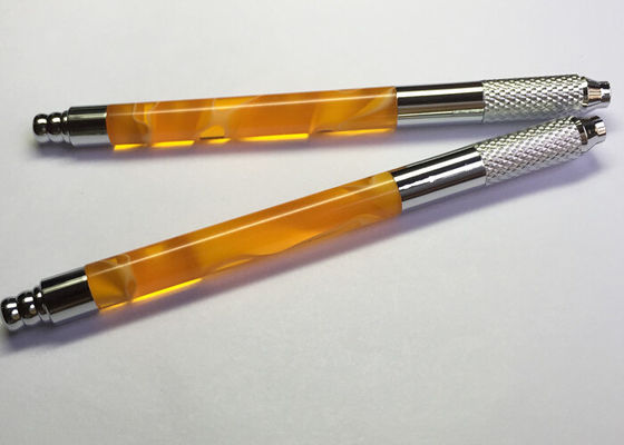 ประเทศจีน ปากกาสักด้วยมือสีเหลือง 110 มม. ชุดแต่งหน้าทำมือแบบถาวร ผู้ผลิต