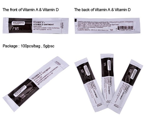 Fougera Vitamin Ointment 5G A และ D Anti Scar อุปกรณ์แต่งหน้าถาวร 1