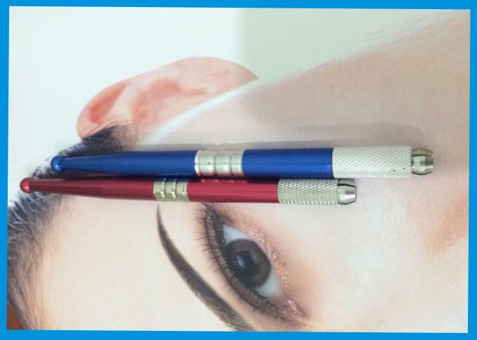 ปากกาสักหลาดแบบแมนนวลของ OEM ปากกาไมโครเบลดพร้อมไมโครเบลดสำหรับการสักคิ้ว 3 มิติ 0