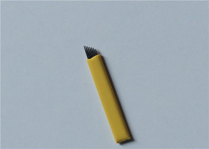 0.25mm 7 Pins Eyebrow 3D Microblading Needles สแตนเลสสำหรับแต่งหน้าถาวร 0