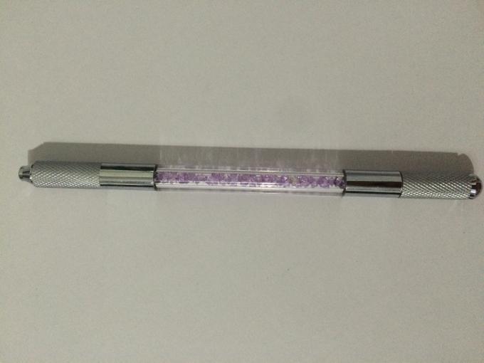 Crystal Material Doubel Head Eyebrow Microblading Tattoo Pen สำหรับแต่งหน้าถาวร 0