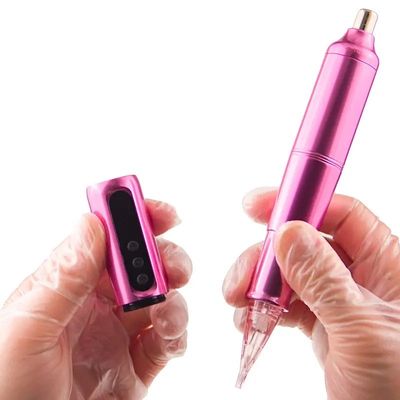 อุปกรณ์การแต่งหน้าแบบถาวรแบบไร้สายสําหรับริมฝีปาก สายหน้าตา ขนาดแบตเตอรี่ 1200mAh การทํางาน ริมฝีปาก Tattoo Academy ผู้ผลิต