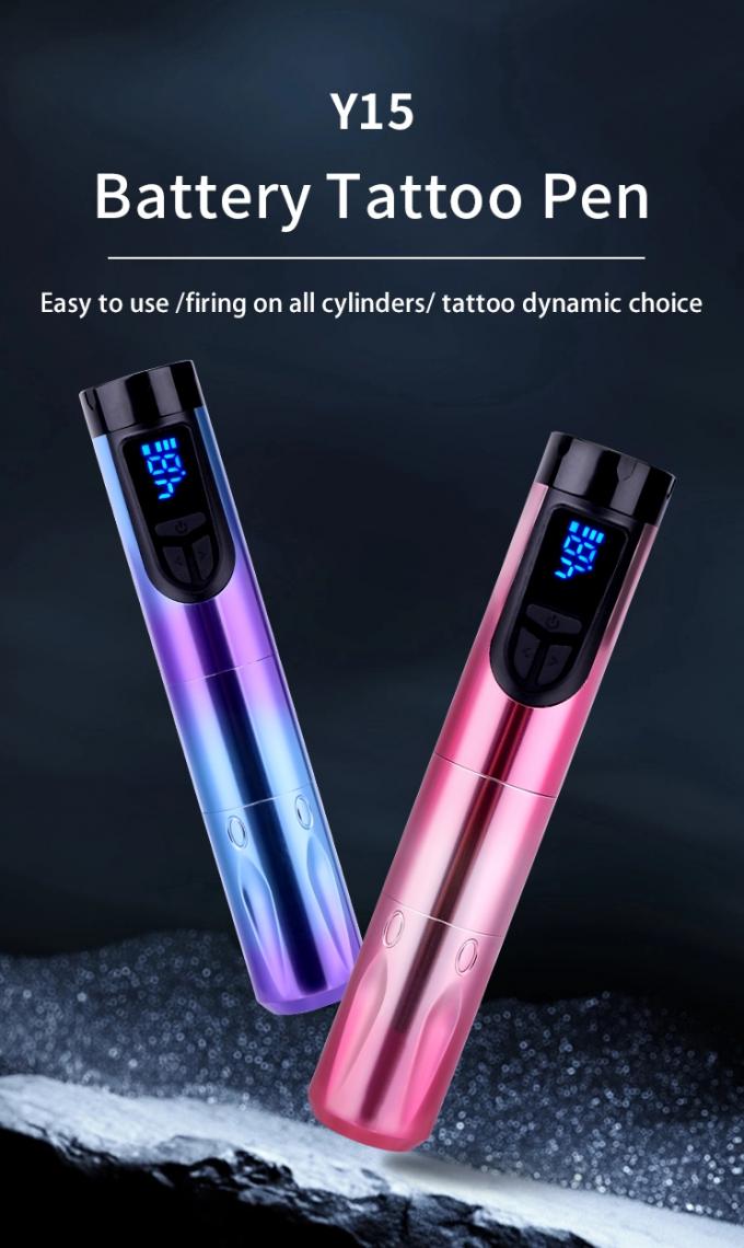 14500mAh แบตเตอรี่สํารองพลังงาน เครื่องสักไร้สาย พร้อมจอ LCD และแบตเตอรี่เปลี่ยนได้ เครื่องบินแบบอลูมิเนียม 0