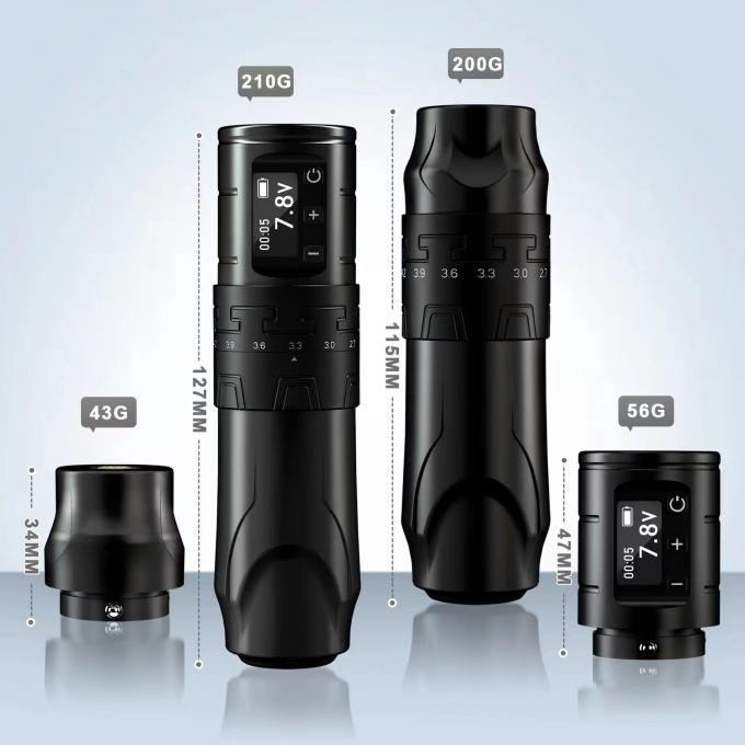 ปืนสักไร้สาย 1500mAh INKONE SABER เครื่องปากกาเครื่องสักไร้แกน มอเตอร์แรง ยาว 4.2 มม อลูมิเนียมเครื่องบิน 10