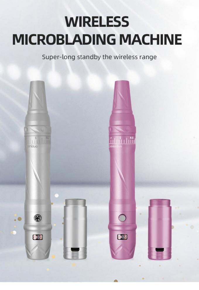 เครื่องสักลิปขนาดเล็กไฟฟ้าไร้สาย เครื่องสักลิปมืออาชีพแบบชาร์จใหม่ 0