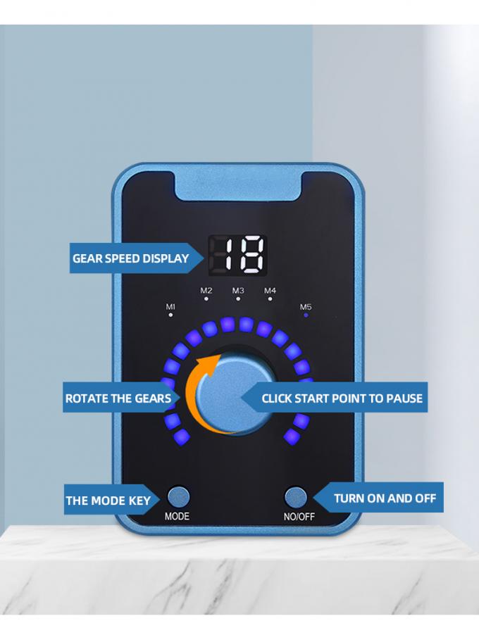 อุปกรณ์บดสีผิวหนังขนาดเล็กประเภทปืนไฟฟ้า SMP พร้อมเครื่องแต่งหน้าถาวร และเครื่องสักมอเตอร์สวิส สีฟ้าดํา 6