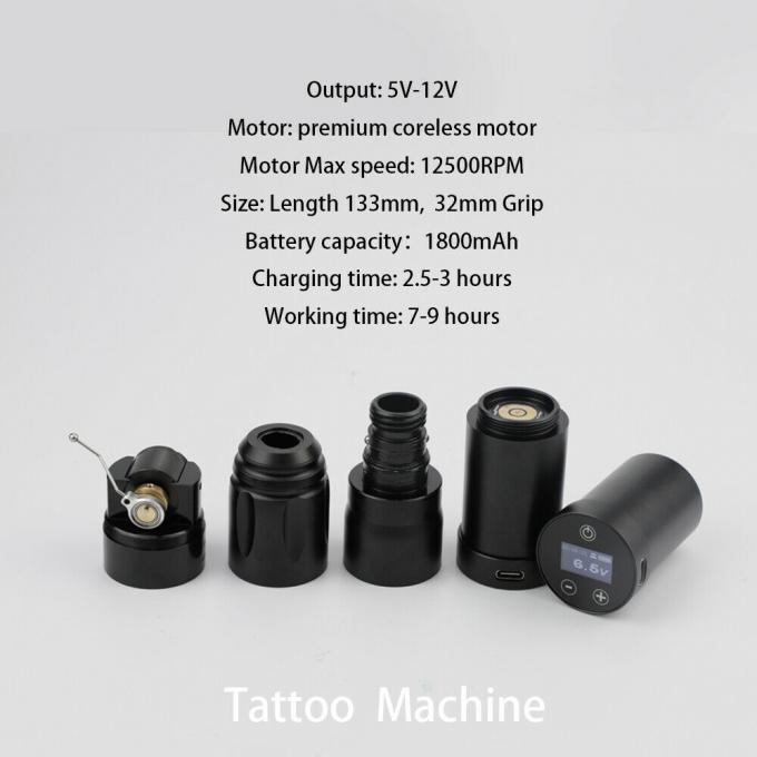 INKONE NARW แบรนด์ ดิจิตอล LCD หน้าจอสัมผัส 1800mAh แบตเตอรี่ ปากกาสัก Micropigmentation Machine เครื่องสักไร้สาย 2
