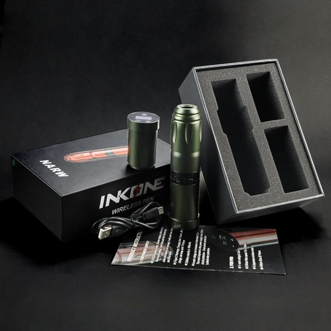 INKONE NARW แบรนด์ ดิจิตอล LCD หน้าจอสัมผัส 1800mAh แบตเตอรี่ ปากกาสัก Micropigmentation Machine เครื่องสักไร้สาย 18