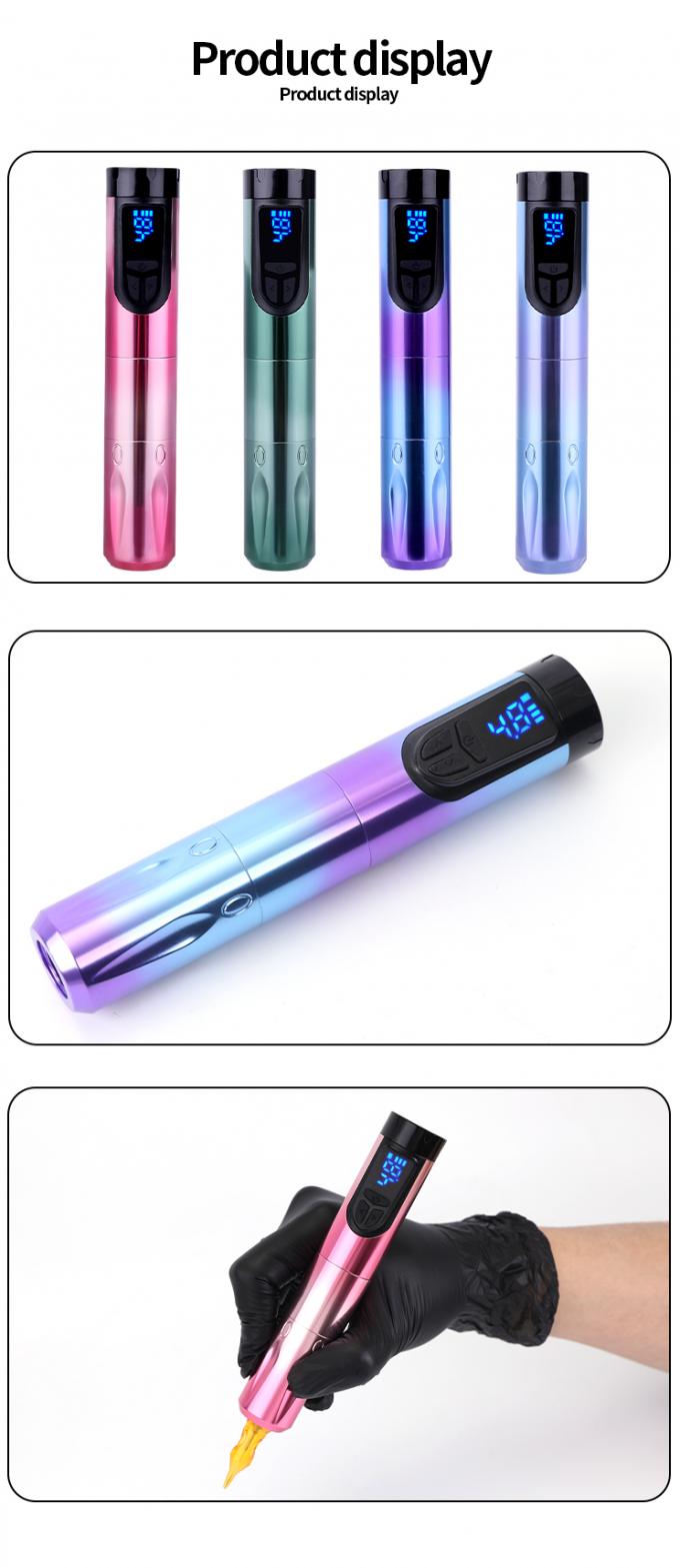 Y15 1200mAh เครื่องสักแบบไร้สาย Rotary Pen ปืนสัก ประเภทสินค้า 14