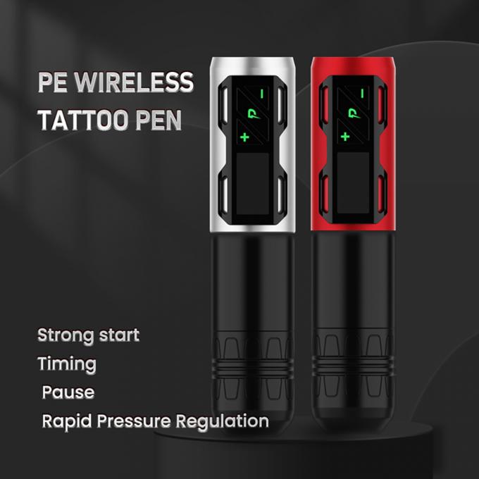 แบตเตอรี่โรตารีดิจิตอล Coreless Tattoo Gun ปากกาสัก 1800 Mah เครื่องสักไร้สาย 6